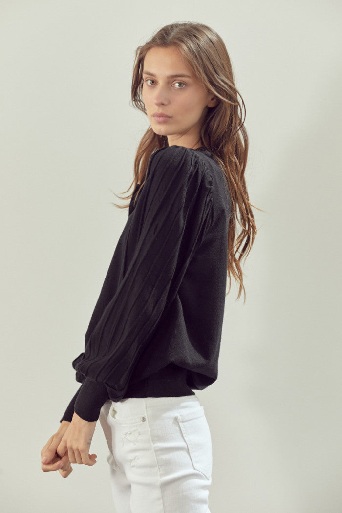 Statement sleeve clearance sweater